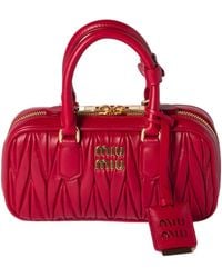 Miu Miu - Arcadie Matelassé Nappa Leather Mini-Bag - Lyst