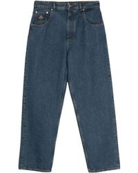 Bally - Logo Embroidered Straight-Leg Jeans - Lyst