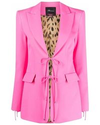 Blumarine - Tie Detailed Jackets - Lyst