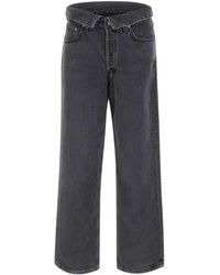 Agolde - Echo Foldover Waistband Jeans - Lyst