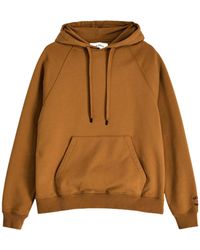 Barbour - X Noah Logo Embroidered Drawstring Hoodie - Lyst