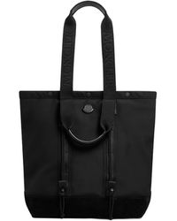 バッグ MONCLER AQ DRAWSTRING TOTE BAG Moncler AQ Drawstring Tote Bag | Black | FARFETCH AO
