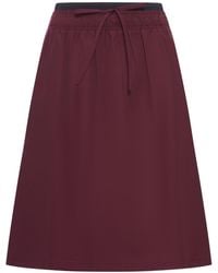 Prada - Cotton Poplin Midi Skirt - Lyst