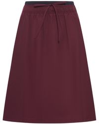 Prada - Cotton Poplin Midi Skirt - Lyst