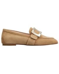 Roger Vivier - Logo-Engraved Flat Shoes - Lyst