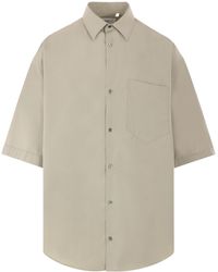 Ami Paris - Short Sleeved Button-Up Shirt - Lyst