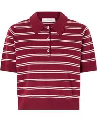 arch4 - Octavia Striped Cashmere Polo Shirt - Lyst