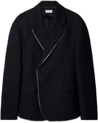 Off-White c/o Virgil Abloh - Zip-Trim Long-Sleeved Blazer - Lyst