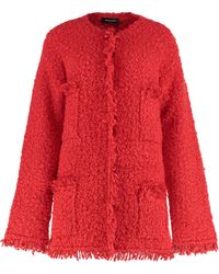 Fabiana Filippi - Crewneck Fringed Tweed Jacket - Lyst