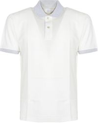 Eleventy - Contrast Trim Polo Shirt - Lyst