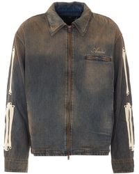 Amiri - Long-Sleeved Denim Jacket - Lyst