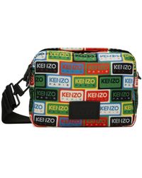 KENZO crew Logo Cross body Bag in Black for Men Lyst