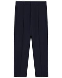 Emporio Armani - Pleated-Detail Tailored Trousers - Lyst