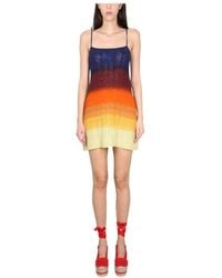 Etro - Spaghetti Strap Knitted Mini Dress - Lyst