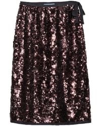 Prada - Sequin-Embellished Midi Skirt - Lyst