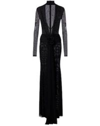 David Koma - Floral-Appliqué Mesh Gown - Lyst