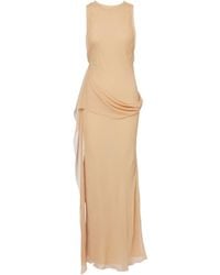 Victoria Beckham - Draped Silk Gown - Lyst