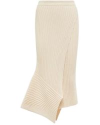 Stella McCartney - Ribbed-Knit Midi Skirt - Lyst
