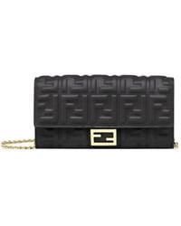 Fendi - Ff Motif Baguette Continental Chain-Linked Wallet - Lyst