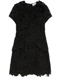 Sportmax - Floral-Appliqué Lace Dress - Lyst