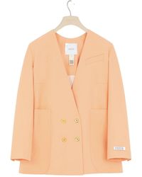 Patou - Double-Breasted Wool-Blend Twill Blazer - Lyst