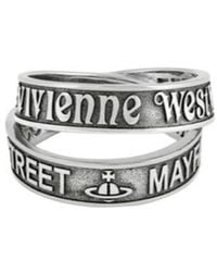 Vivienne Westwood - Amos Engraved Ring - Lyst