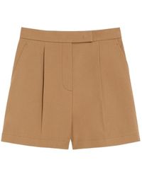 Max Mara - Amburgo Pleat Detailed Shorts - Lyst