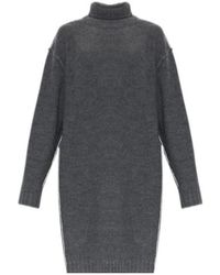 MM6 by Maison Margiela - Turtleneck Knitted Dress - Lyst