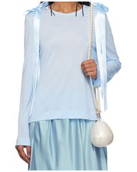 Simone Rocha - Bow Ribbon Tail Long Sleeve T-Shirt - Lyst