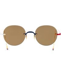 Thom Browne - Eyewear Round Frame Sunglasses - Lyst
