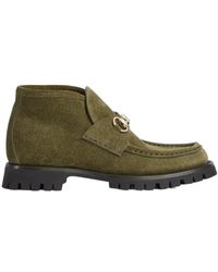 Gucci - Horsebit Ankle Boots - Lyst