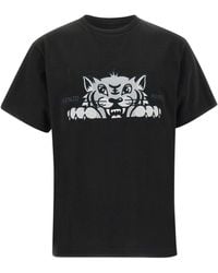 KENZO Gots Happy Tiger Crewneck T-Shirt in White for Men | Lyst