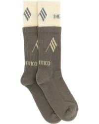 The Attico - The Double Layer Logo Socks - Lyst