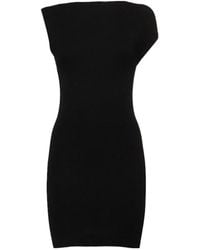 St. Agni - Asymmetric Knitted Mini Dress - Lyst