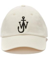JW Anderson - Jw Anderson Curved Peak Logo Embroidered Baseball Cap - Lyst