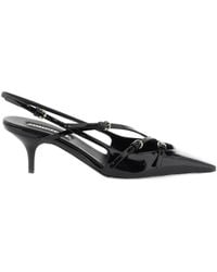 Miu Miu - 70Mm Patent Leather Slingback Pumps - Lyst