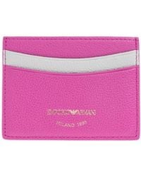 Emporio Armani - Logo-Printed Card Case - Lyst