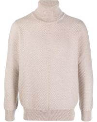 Lardini - Turtleneck Long-Sleeved Knit Jumper - Lyst