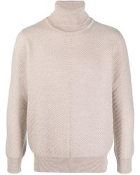 Lardini - Turtleneck Long-Sleeved Knit Jumper - Lyst