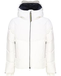 K-Way - Hooded Zipper Down Jacket - Lyst