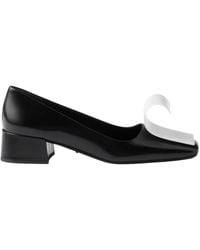 Prada - Two-Toned Square-Toe Pumps - Lyst
