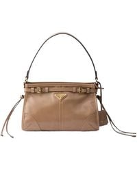 Prada - Bonnie Buckled Shoulder Bag - Lyst