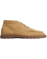 Tod's - Suede Elastic-Lace Desert Boots - Lyst