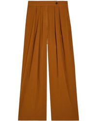 Dries Van Noten - Pamplona Wide-Leg Stretch-Cotton Poplin Trousers - Lyst