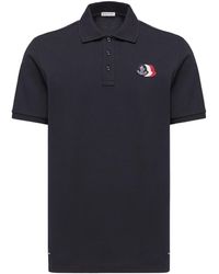 Moncler - Logo Patch Polo Shirt - Lyst