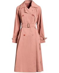 Max Mara - Antique Rose Overcoat & Trench Coat Polyester - Lyst