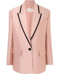 Zimmermann - Long-Sleeved Wool Casual Jacket - Lyst