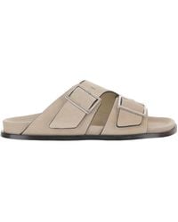 Alohas - Buckled Double-Strap Flat Sandals - Lyst