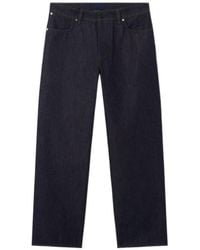 Stone Island - Logo Patch Straight-Leg Jeans - Lyst