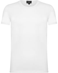 ZEGNA - Short Sleeve Crewneck T-Shirt - Lyst